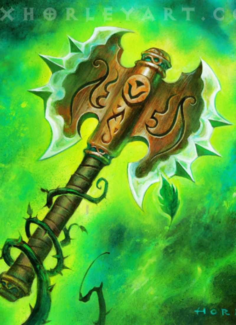 world of warcraft axe of cenarius tcg