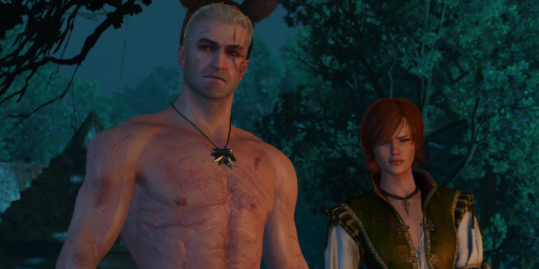 Witcher 3 - Geralt e Shani no casamento