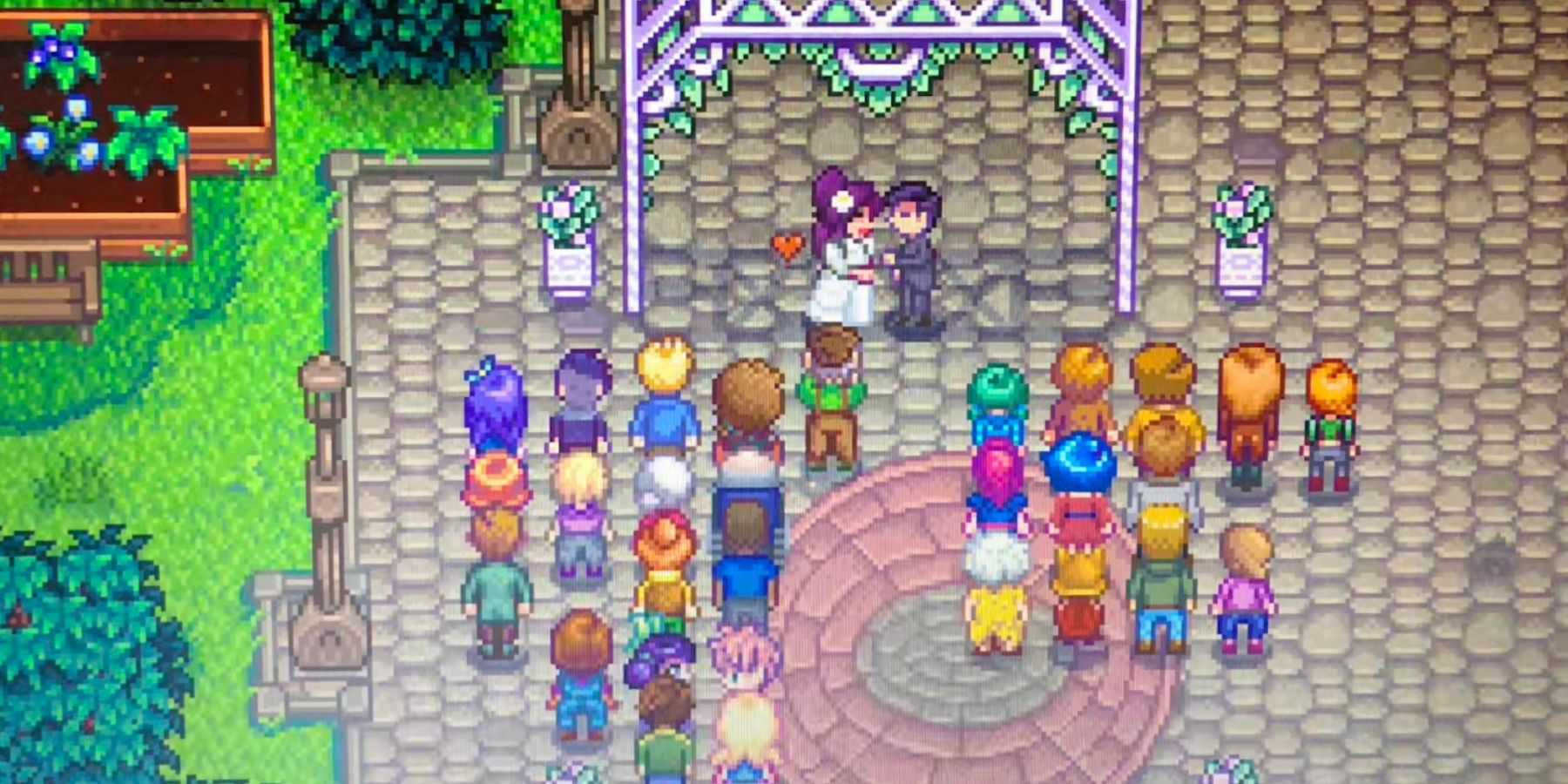 A wedding in Stardew Valley