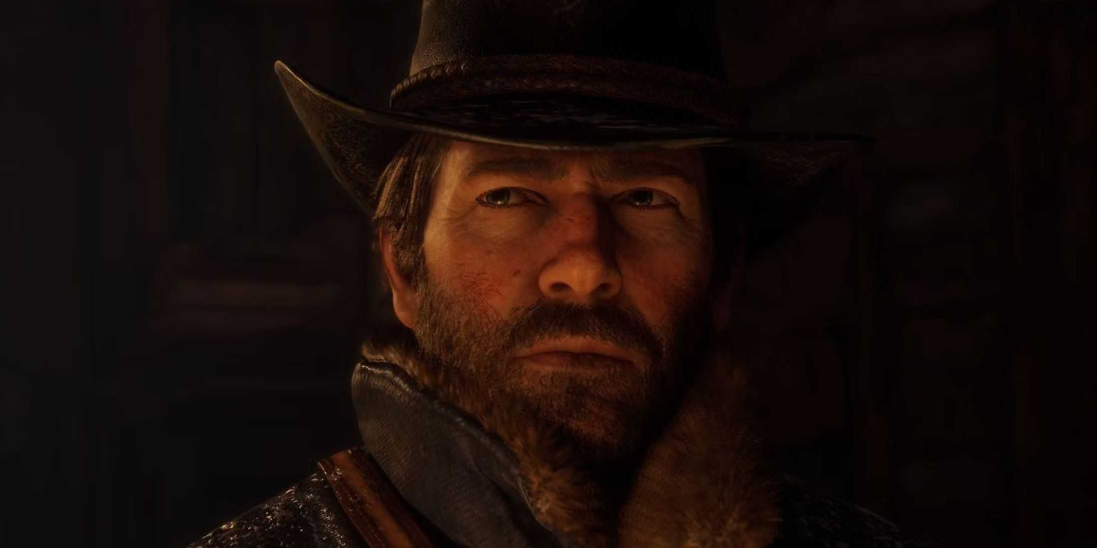 red dead redemption 2 screenshot of arthur morgan's face