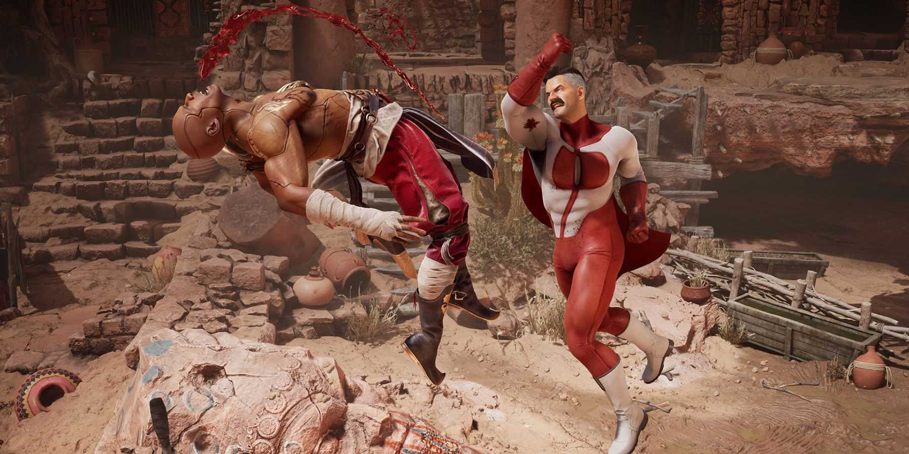 mortal kombat 1 omni-man punching