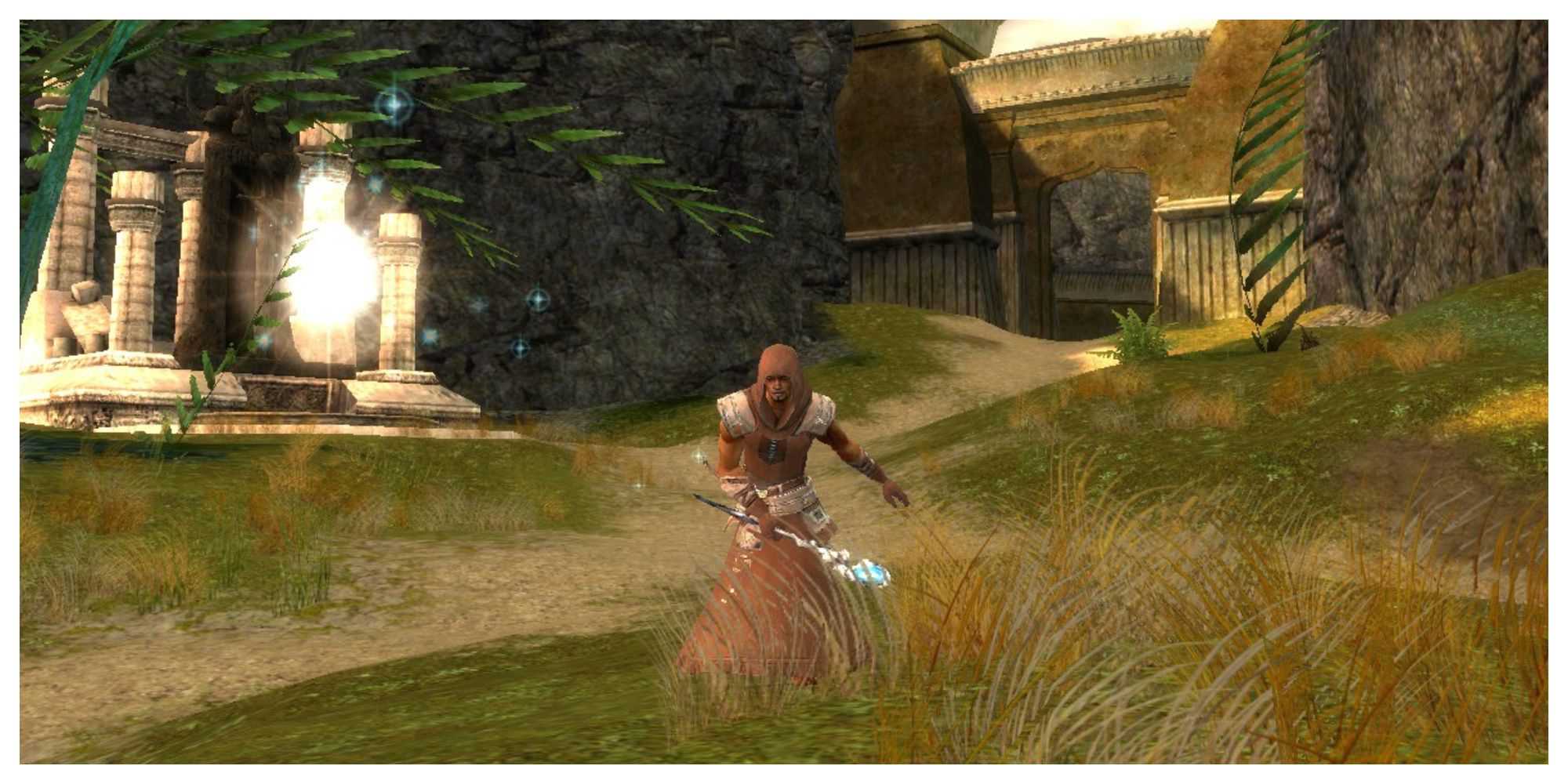 Guild Wars 1 dervish attacking