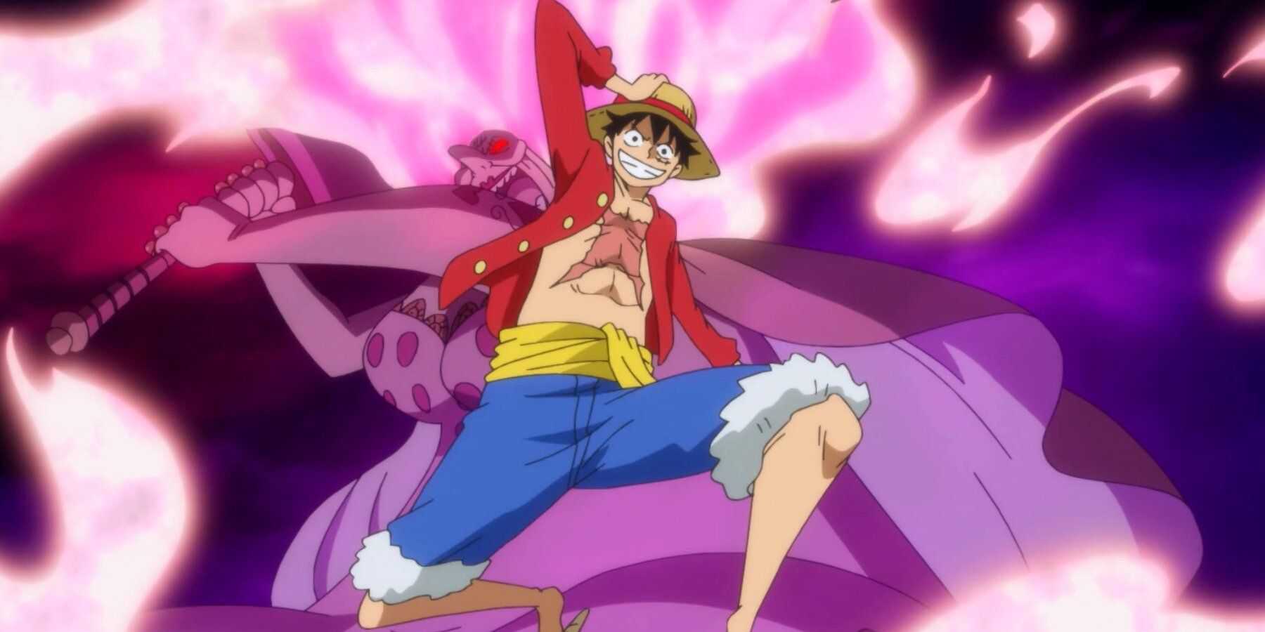 Luffy na abertura dos Super Poderes