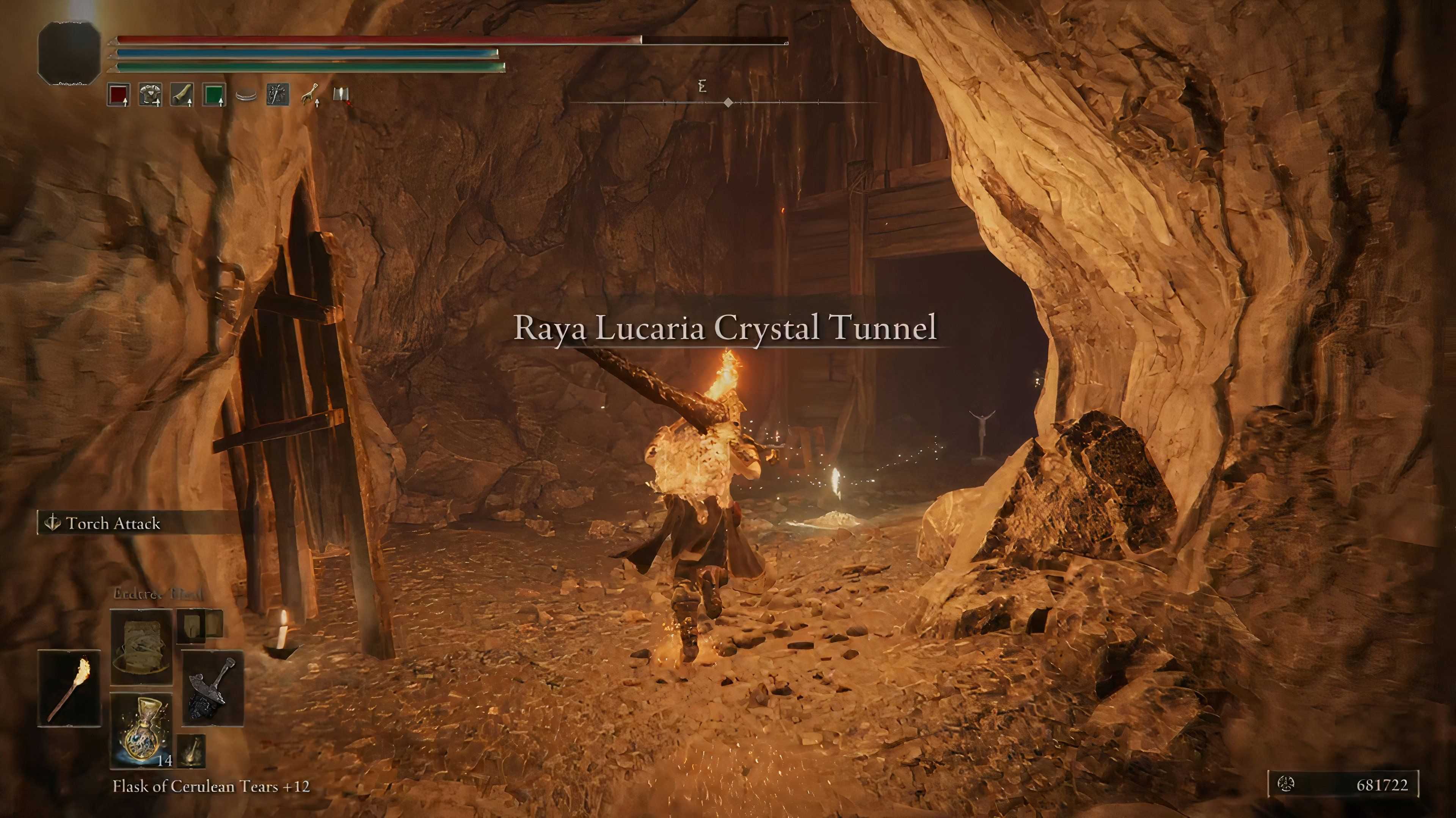 Raya Lurcaria Crystal Tunnel Site of Grace in Elden Ring