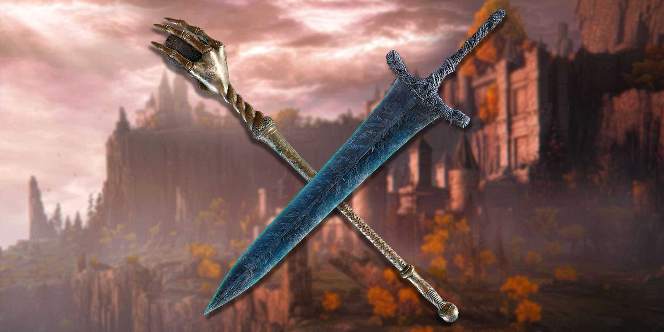 Elden ring Dark Moon Greatsword and Staff