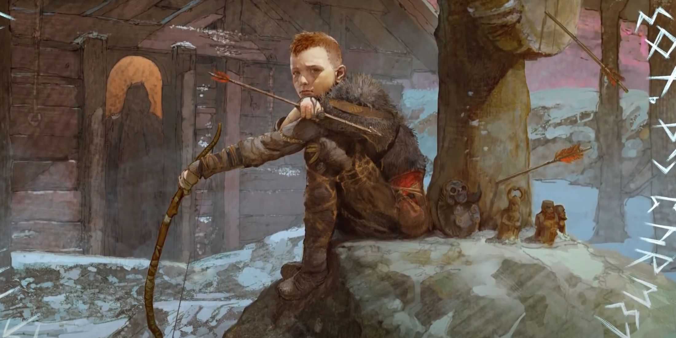 god of war a call from the wilds atreus sitting