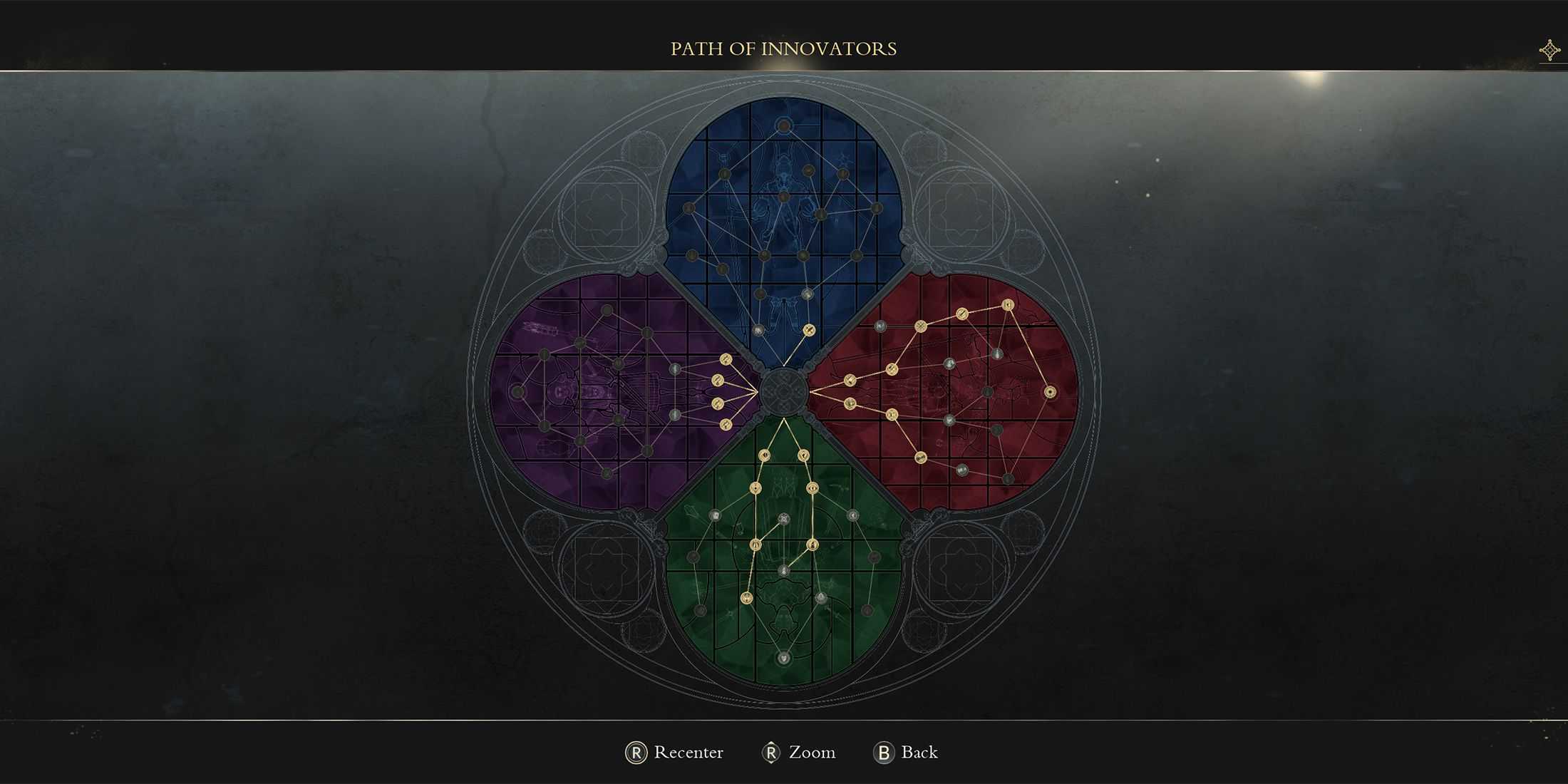 Path of Innovators screen in Enotria The Last Song