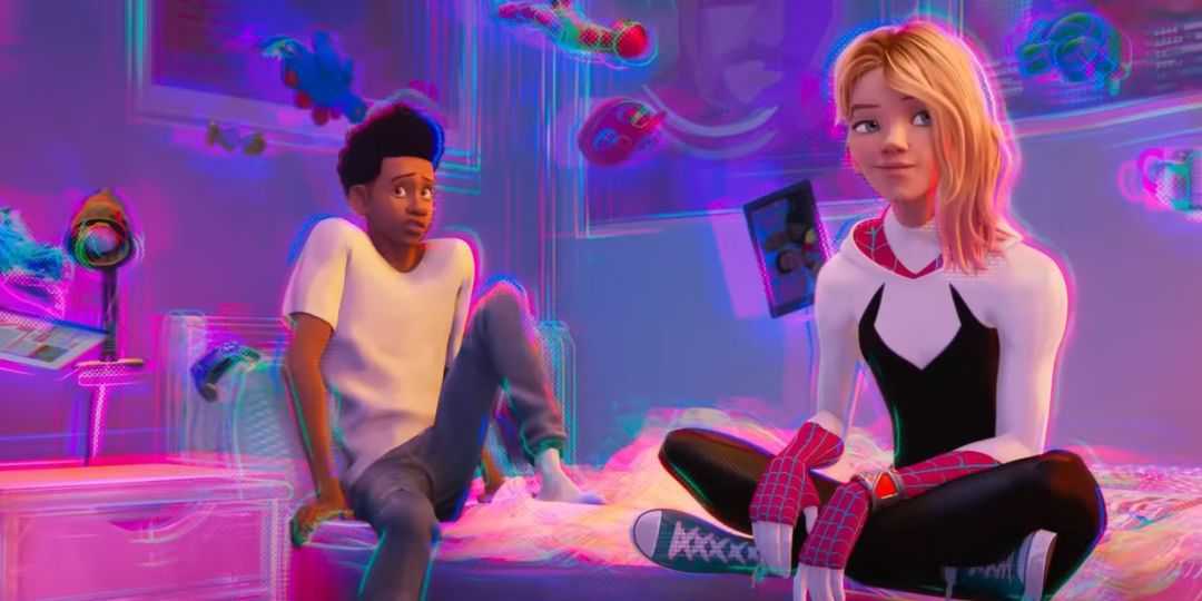 miles-morales-shameik-moore-gwen-stacy-spider-man-across-the-spider-verse-hayley-steinfeld-bedroom-glitch