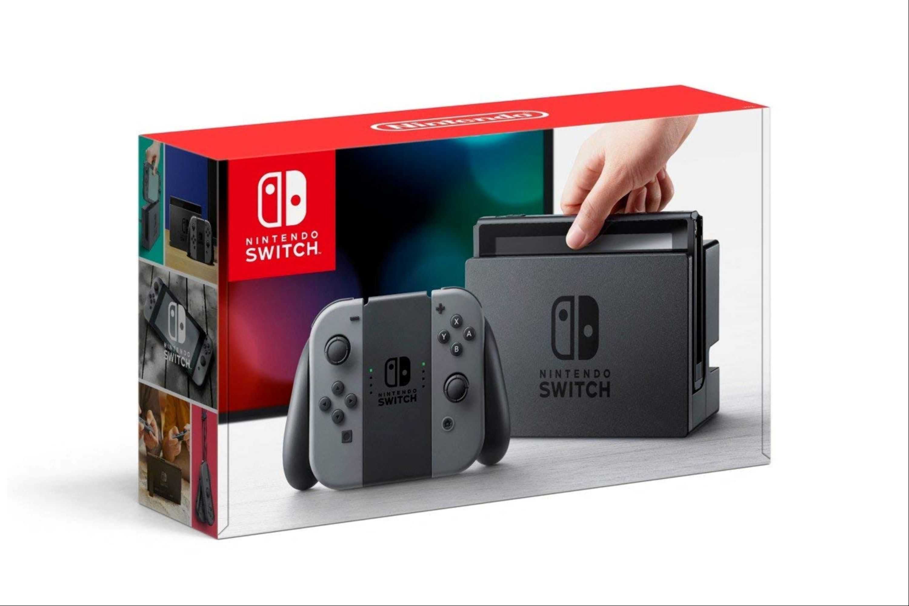 Nintendo Switch com seu design elegante e impecável.