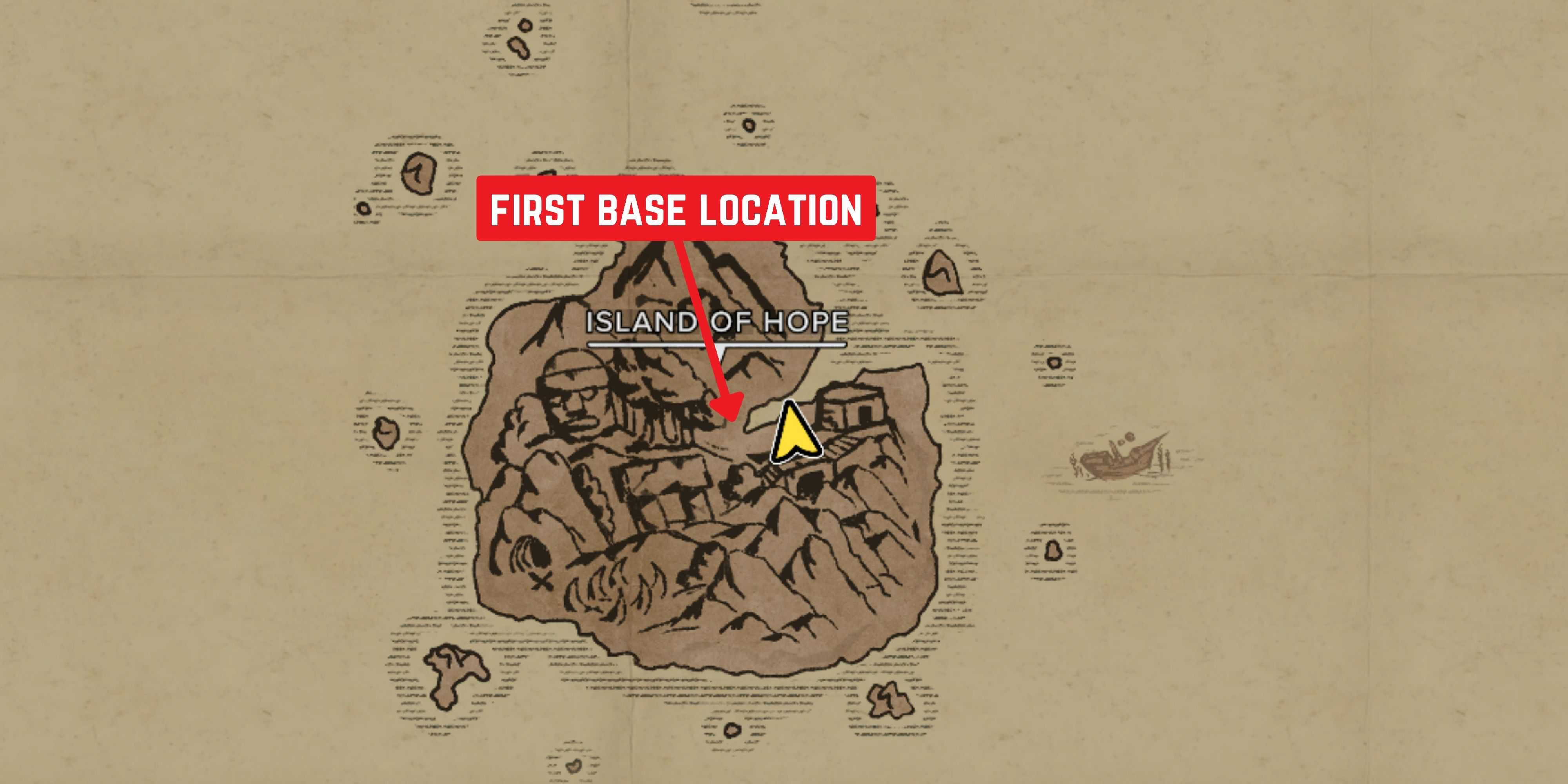 first base map location in survival fountain of youth 