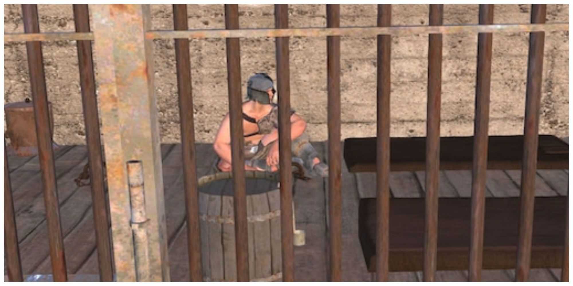 Prisoner in Cage in Kenshi