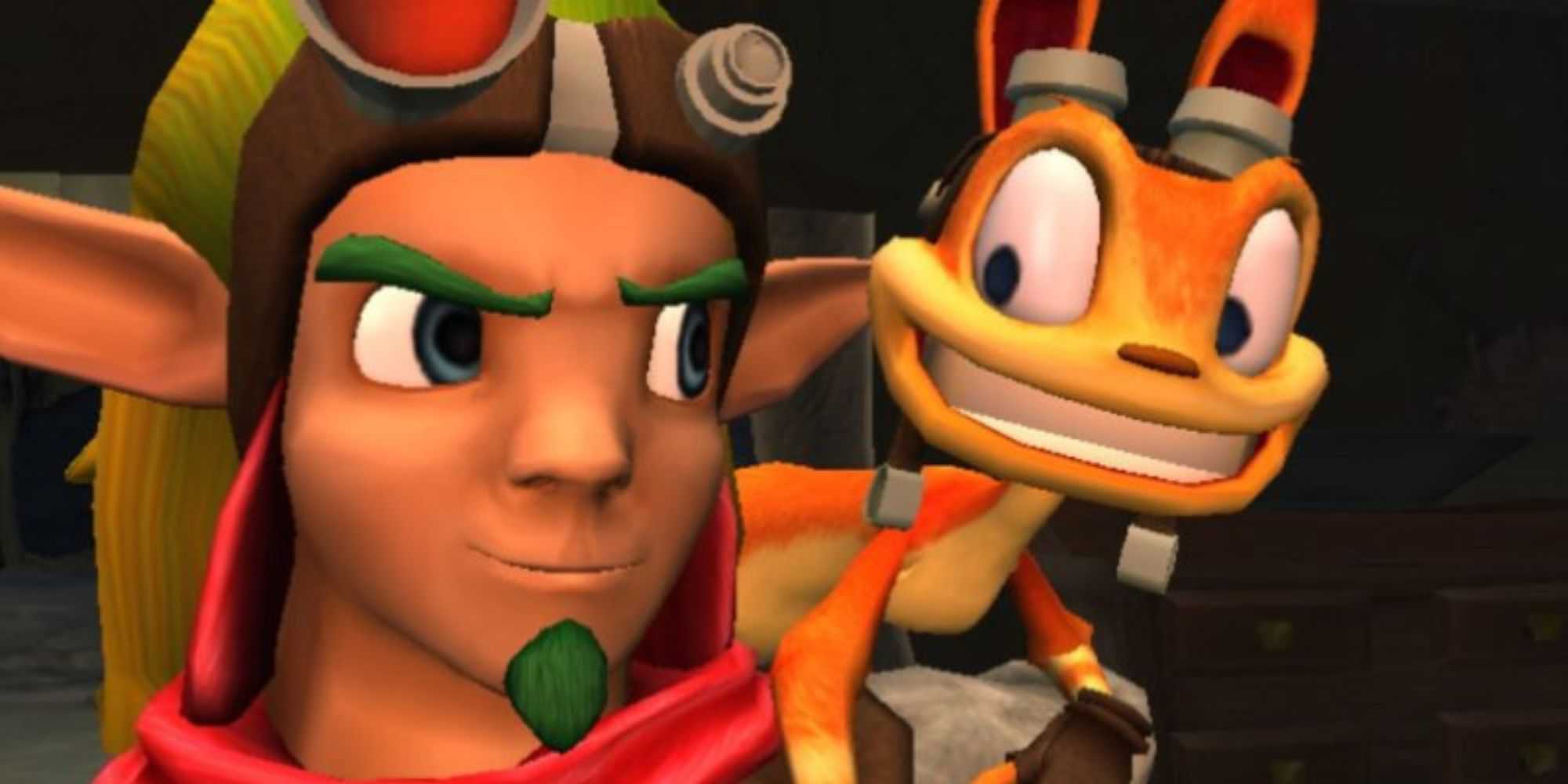 Daxter sorri para Jak.