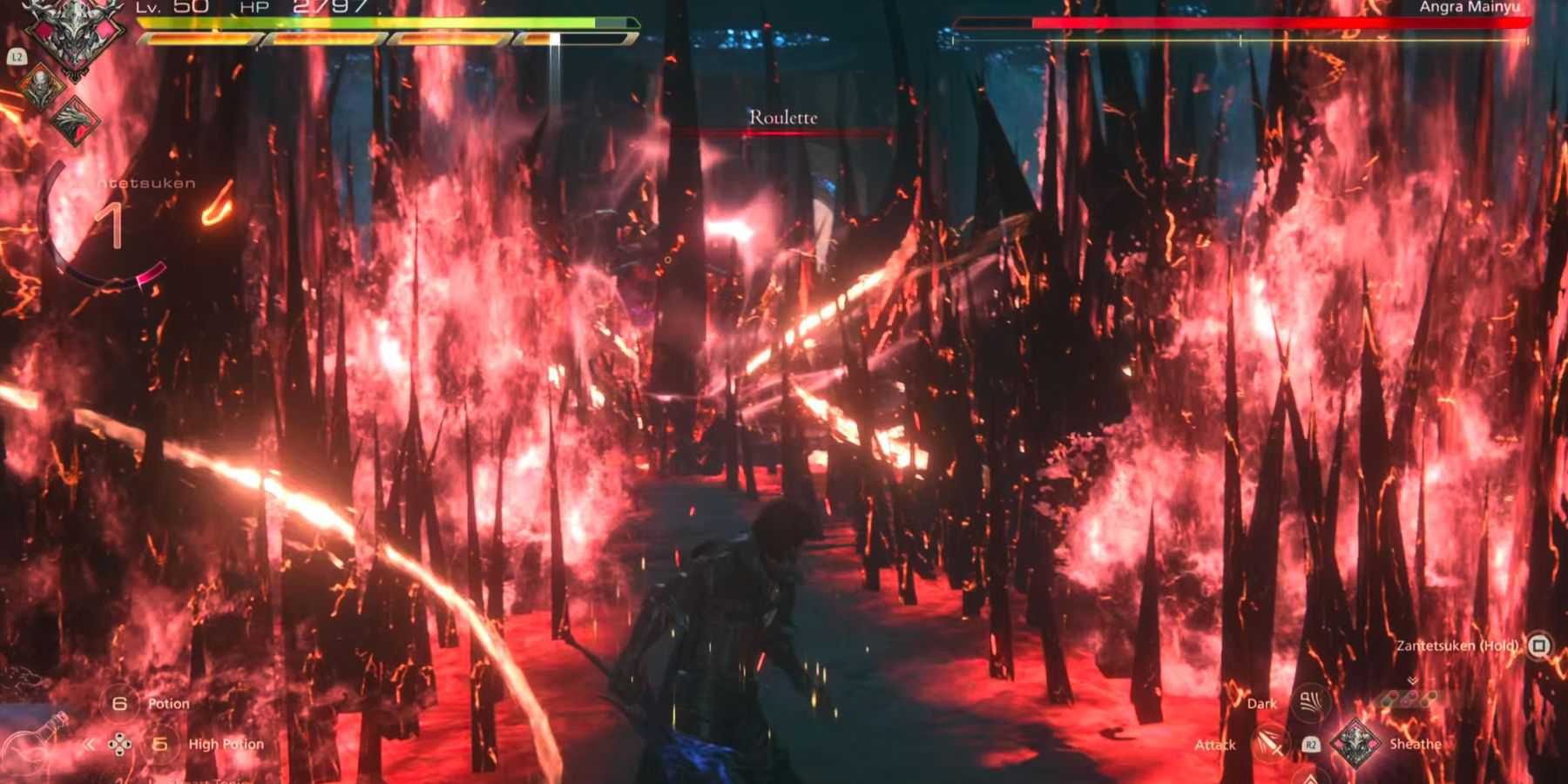 Final Fantasy 16 evitando o ataque mais devastador de Angra Mainyu