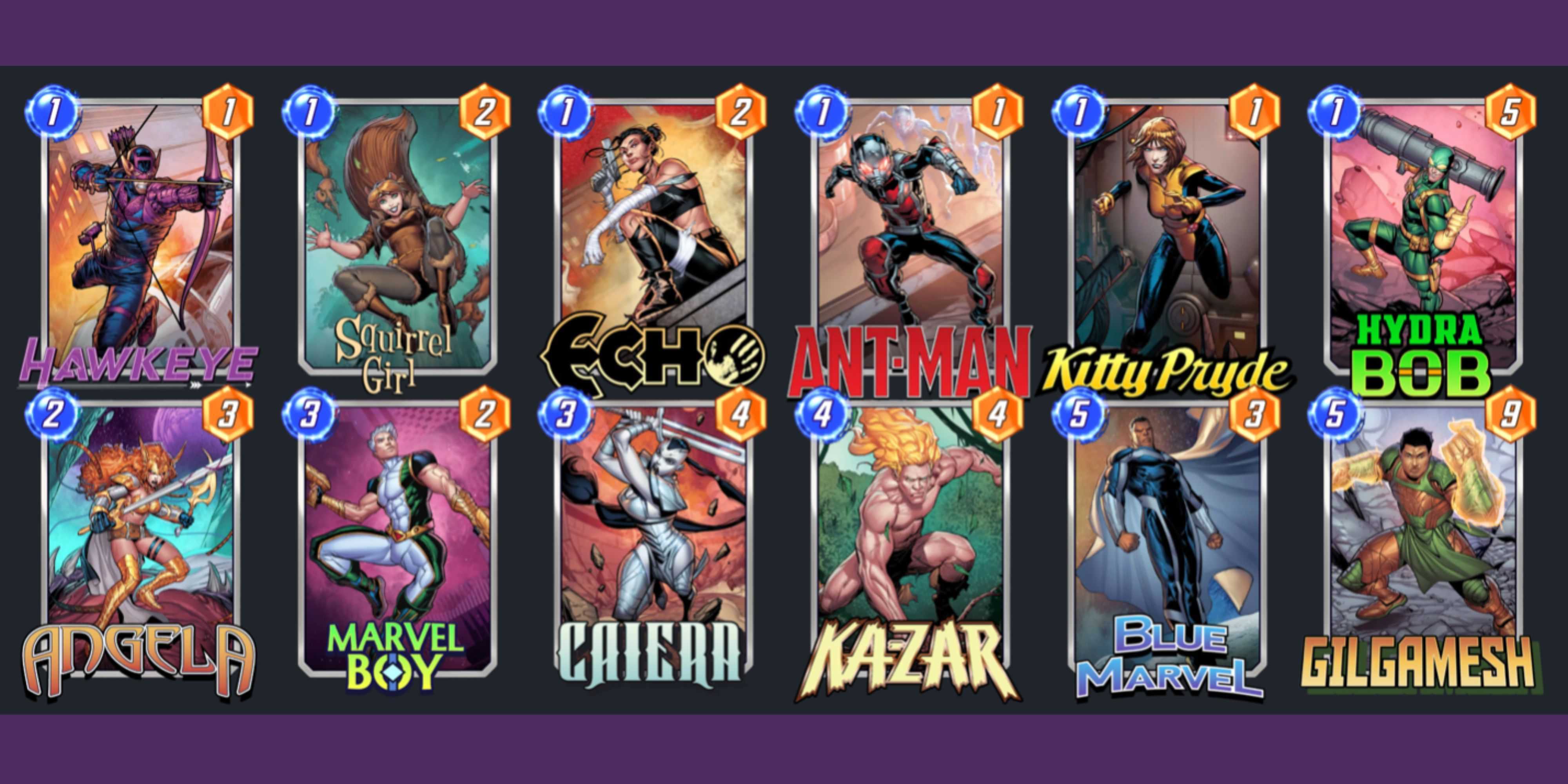 o melhor deck para marvel boy no marvel snap.