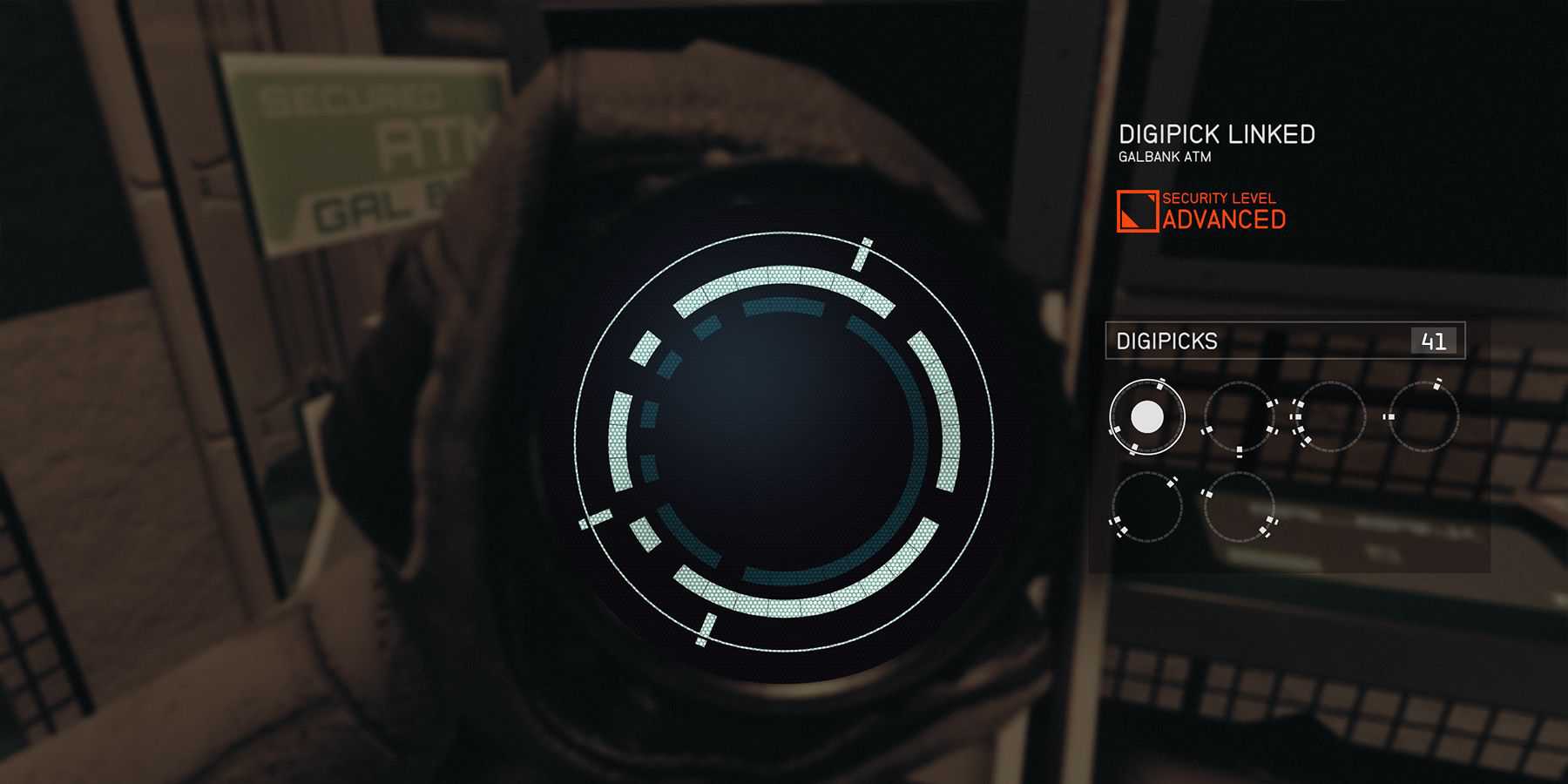 Starfield player hacking using a digipick