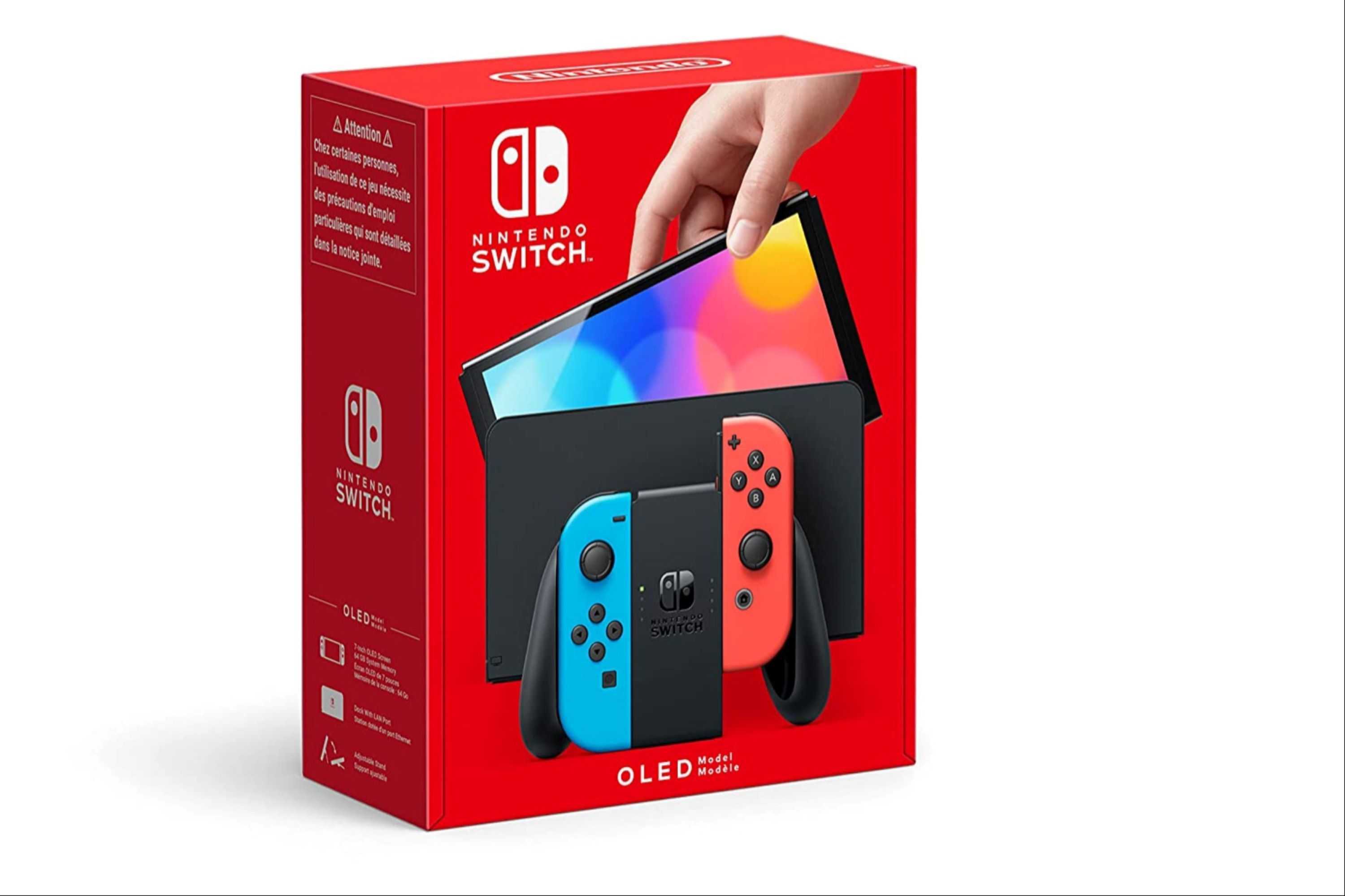 O Nintendo Switch OLED vem com recursos integrados de reprodução de TV.