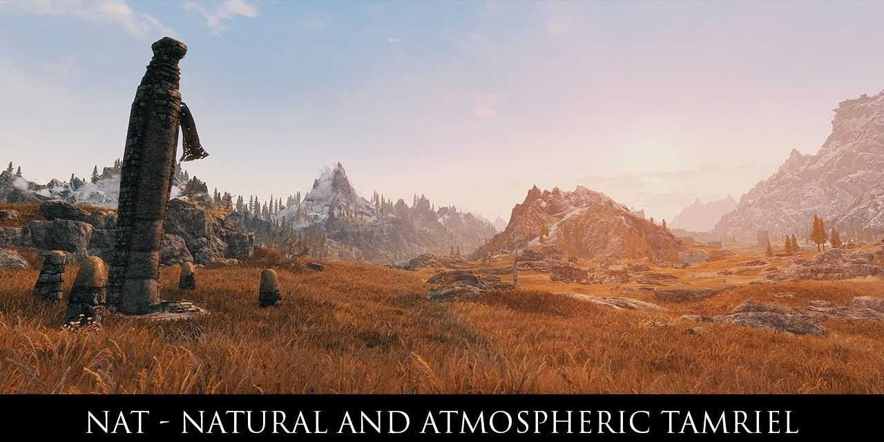 Tamriel natural e atmosférico para The Elder Scrolls V Skyrim