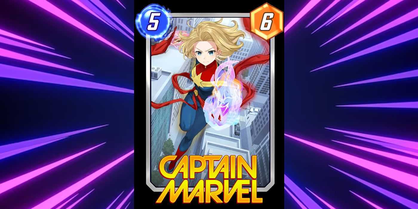 Marvel Snap Variante Arte Anime Capitão Marvel