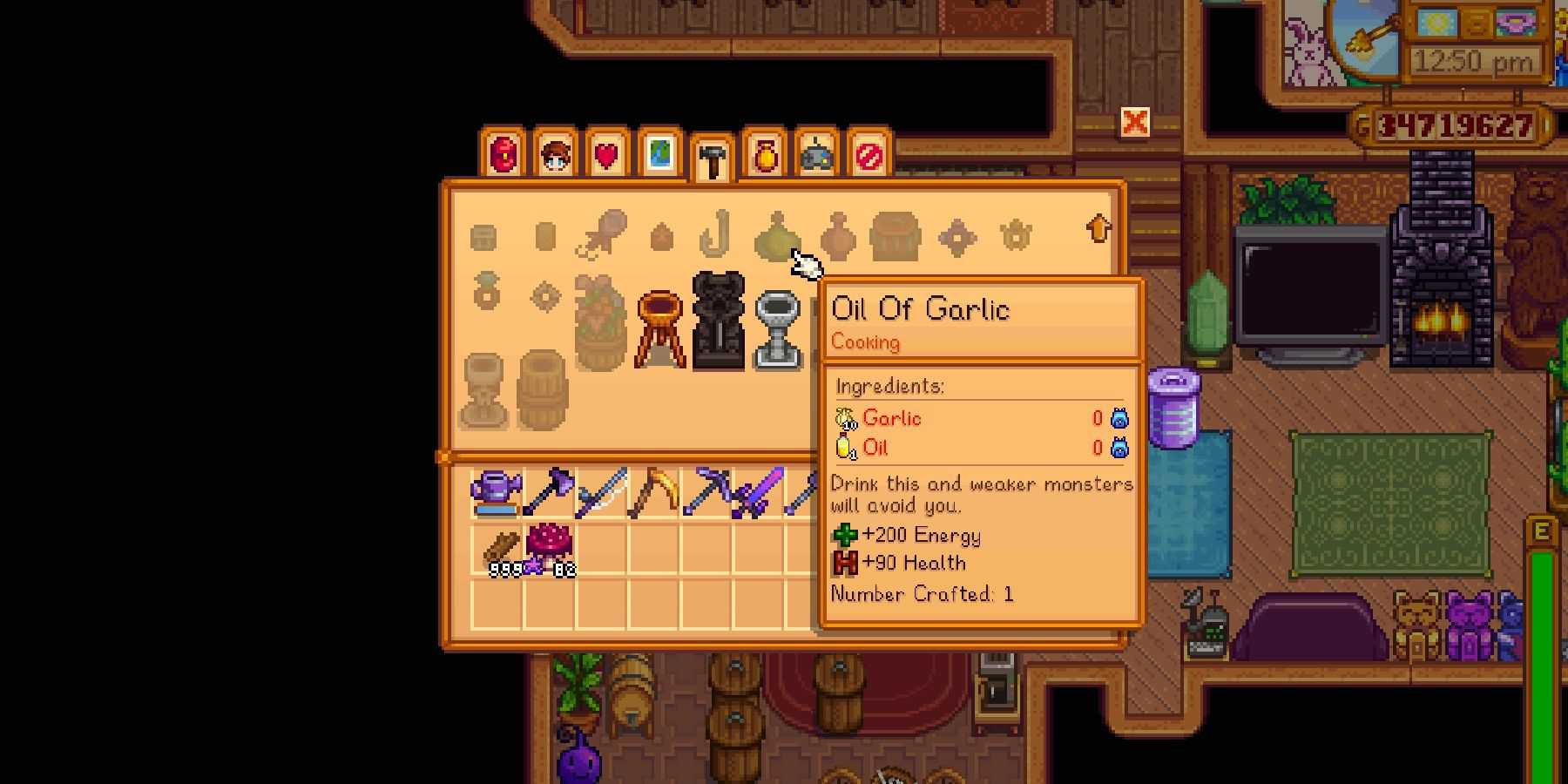 Stardew Valley Garlic Oil