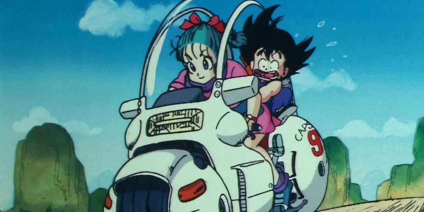 Bulma e Goku em Dragon Ball