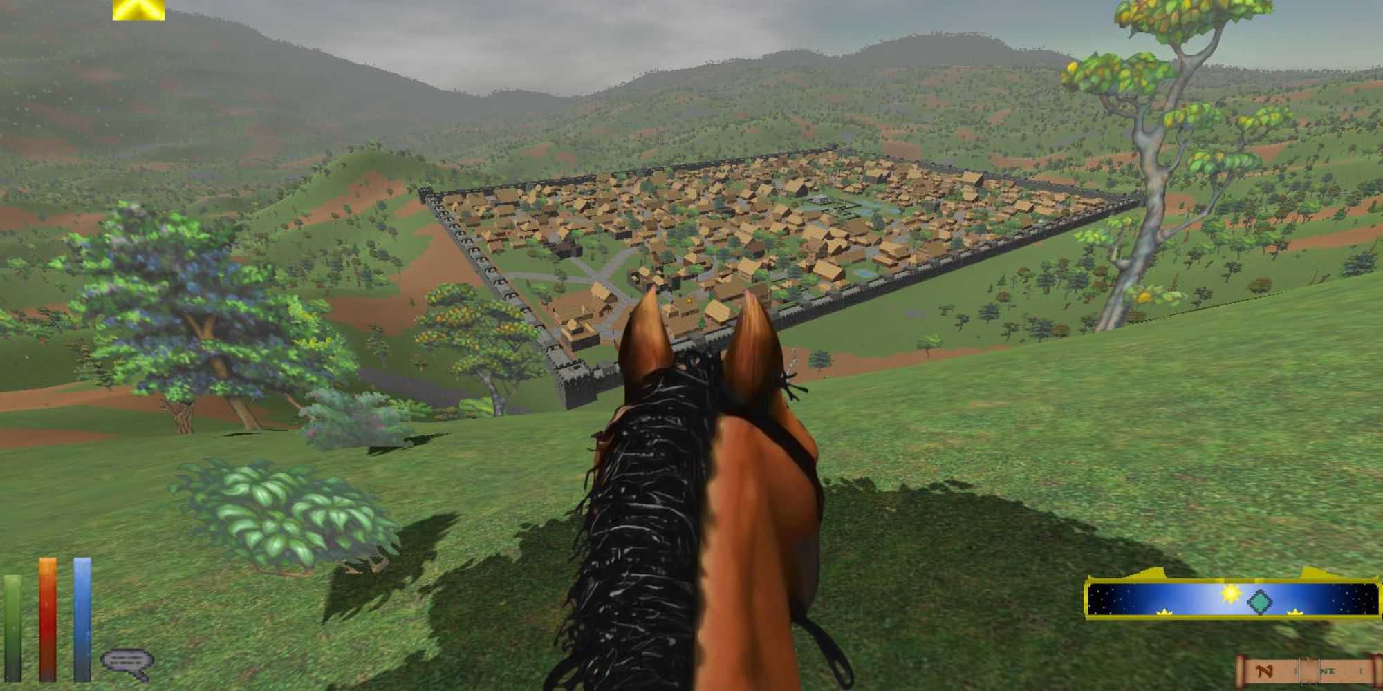 Elder Scrolls daggerfall riding a Horse