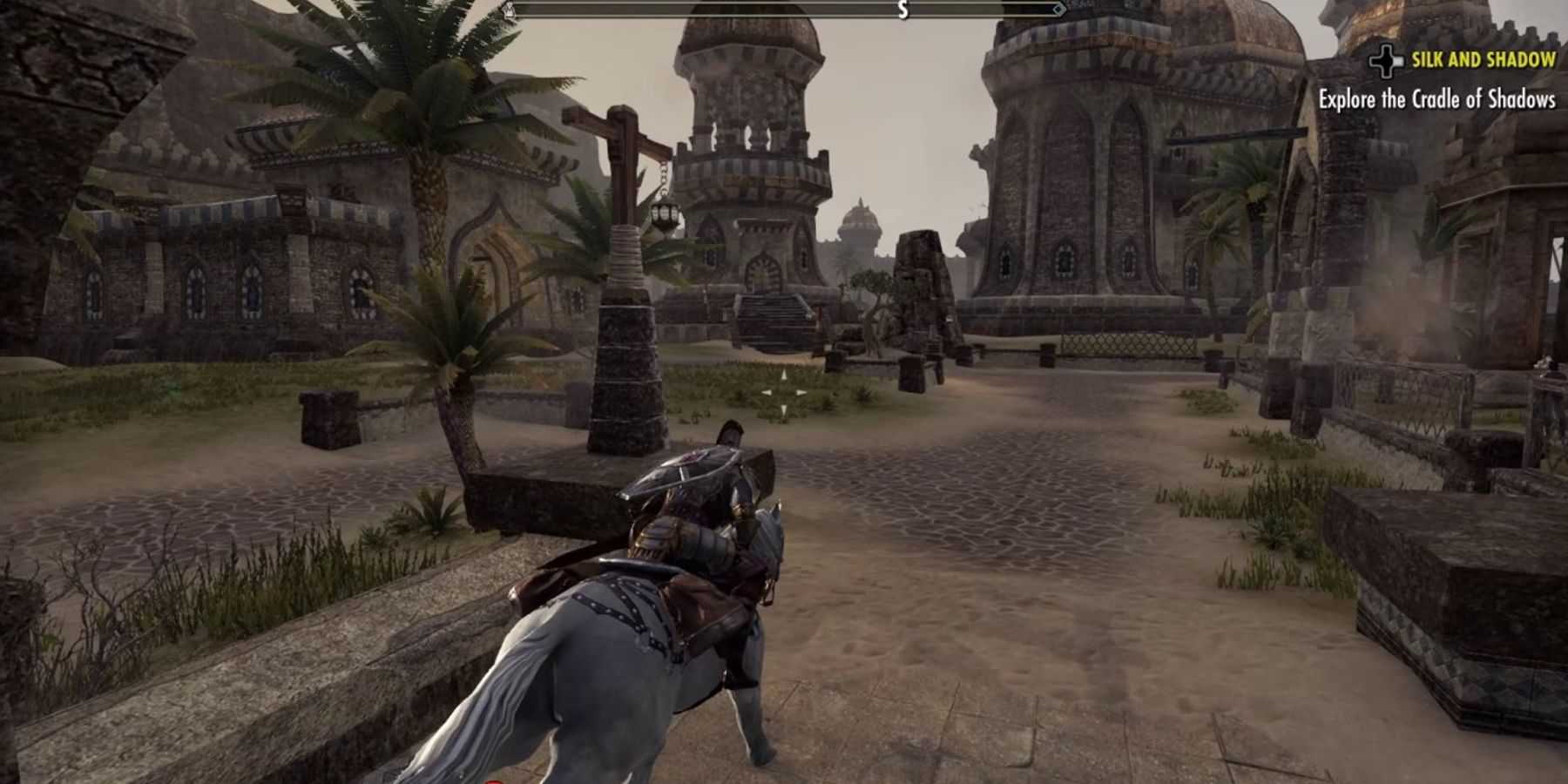 Screenshot of player in Hammerfell while playing ES: Blades