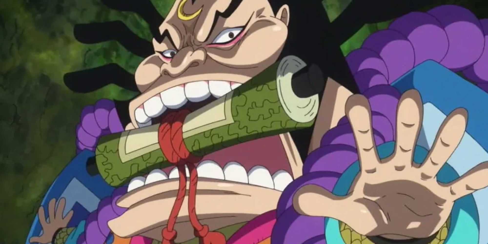 One Piece - Raizo Segurando Pergaminho