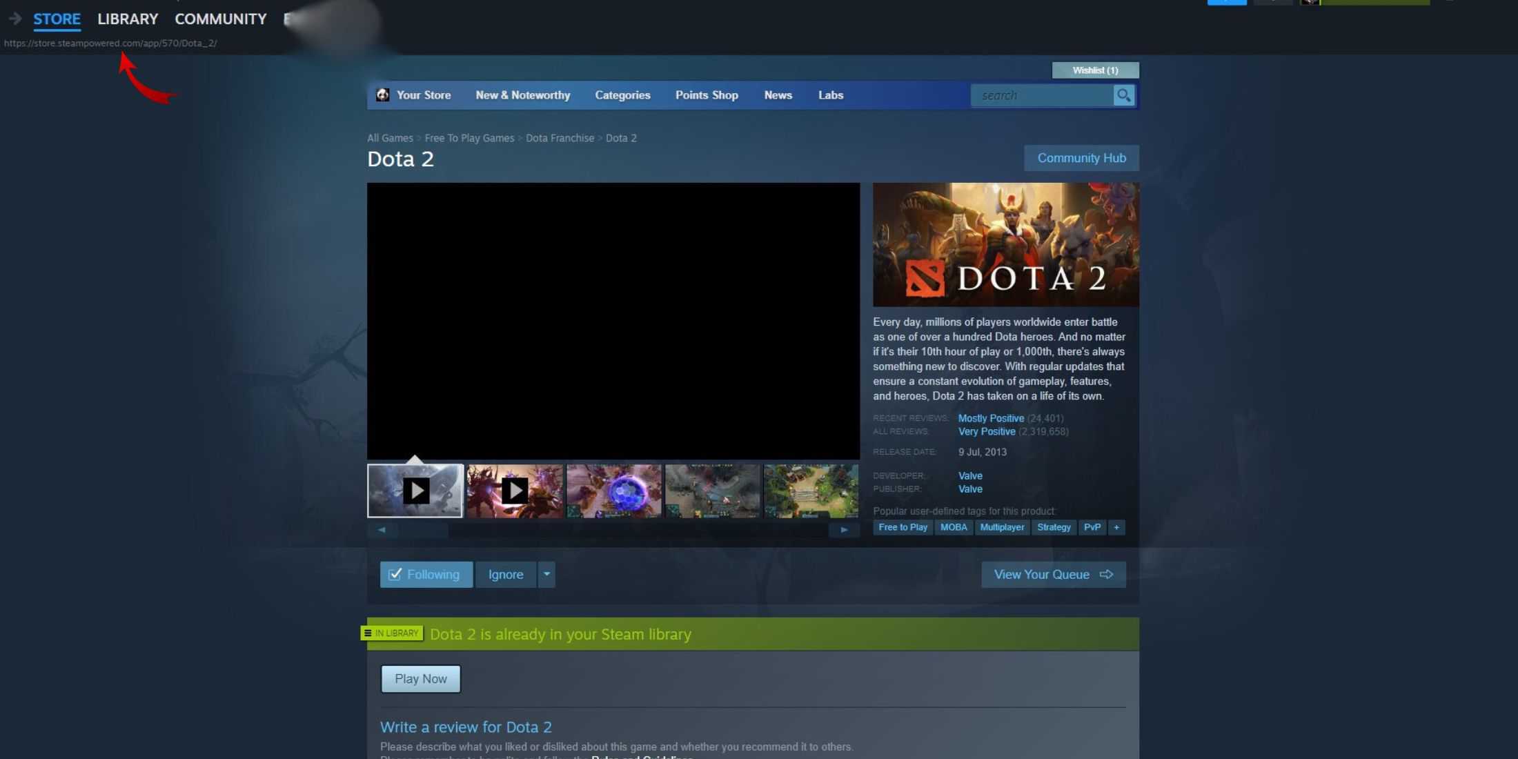 como habilitar o dota 2 console do steam