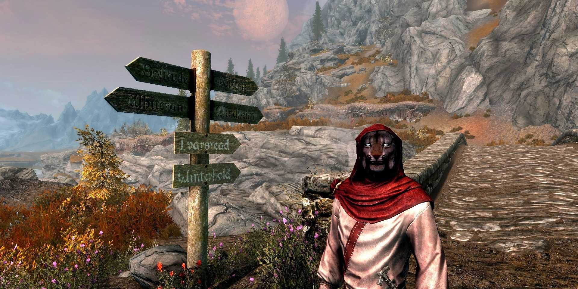 Travellers Of Skyrim Mod para Skyrim com um Khajiit