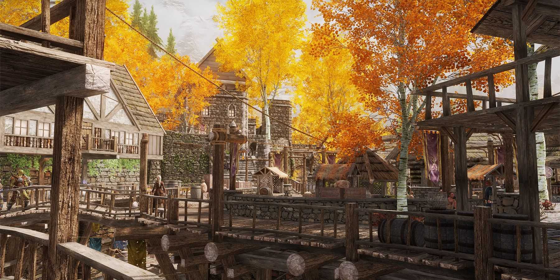 skyrim elder scrolls autumn village