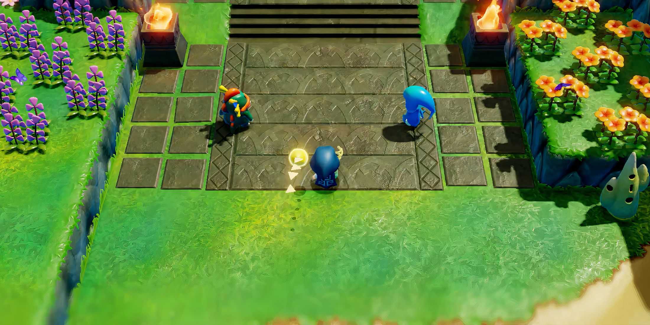 Zelda with a River Zora and a Sea Zora in Echoes of Wisdom