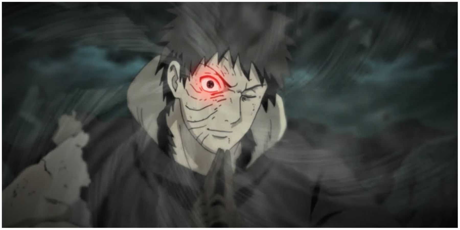 Obito usando Kamui para ir para sua dimensão especial