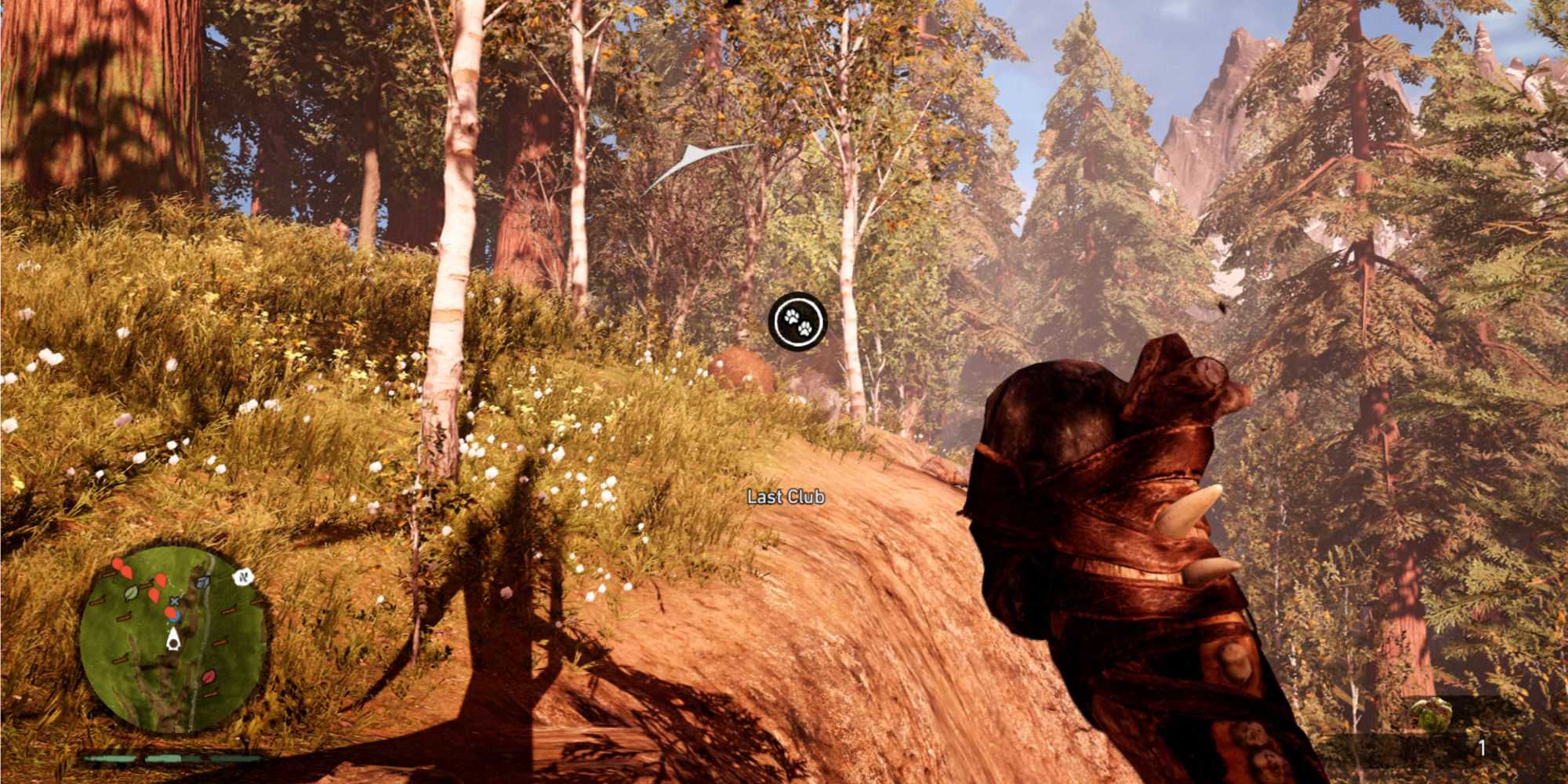 player with a club in far cry primal