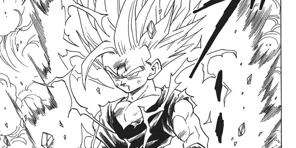 Dragon Ball Super Saiyan Transformação Manga Gohan