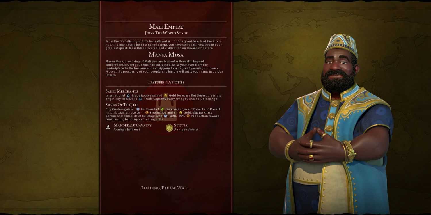 Uma imagem de Civilization 6: maliano