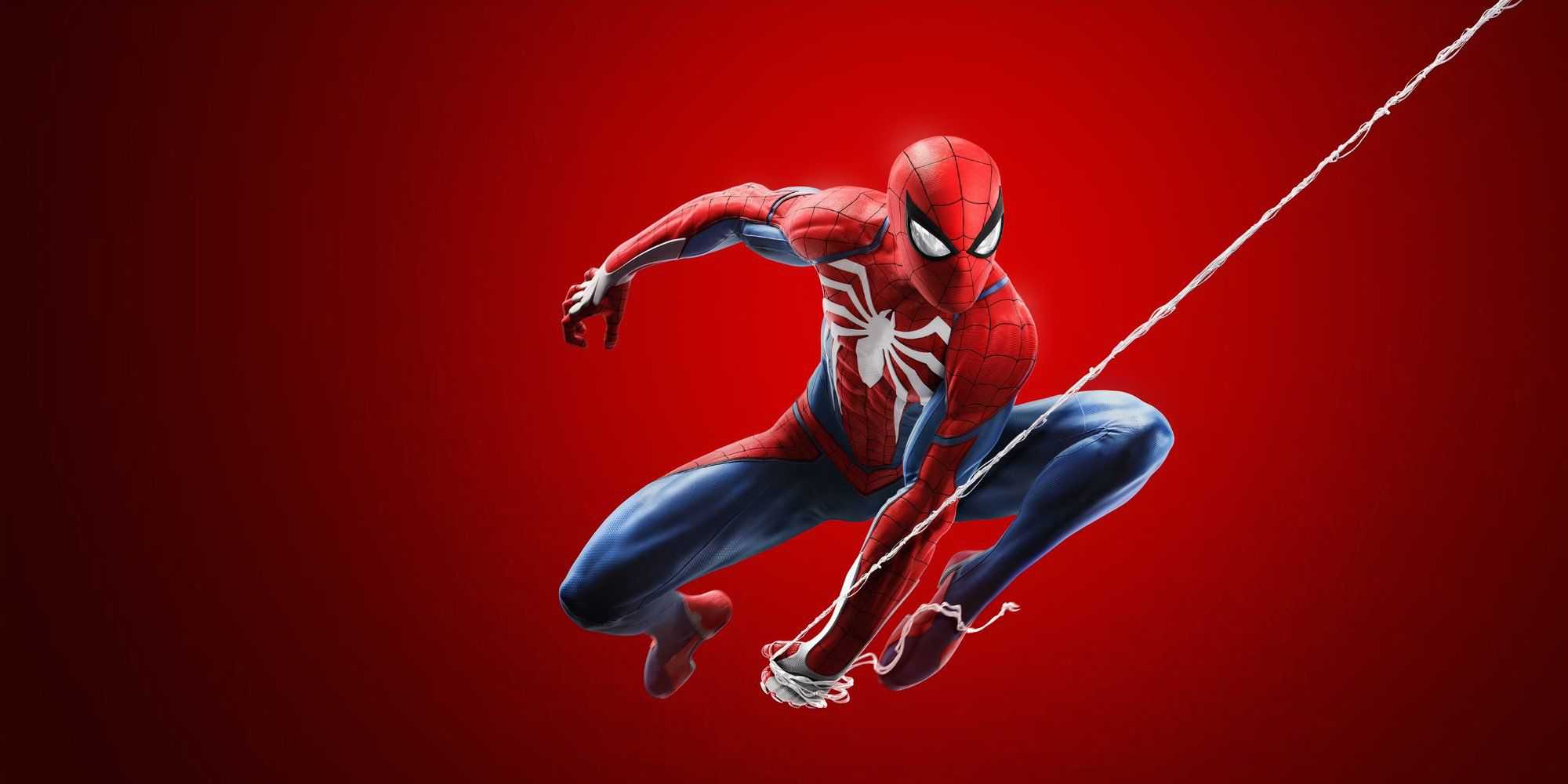 Arte promocional apresentando o Homem-Aranha em Marvel's Spider-Man