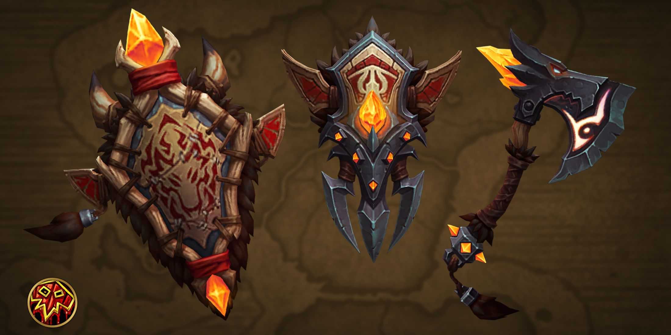 world of warcraft class ensembles weapons shaman