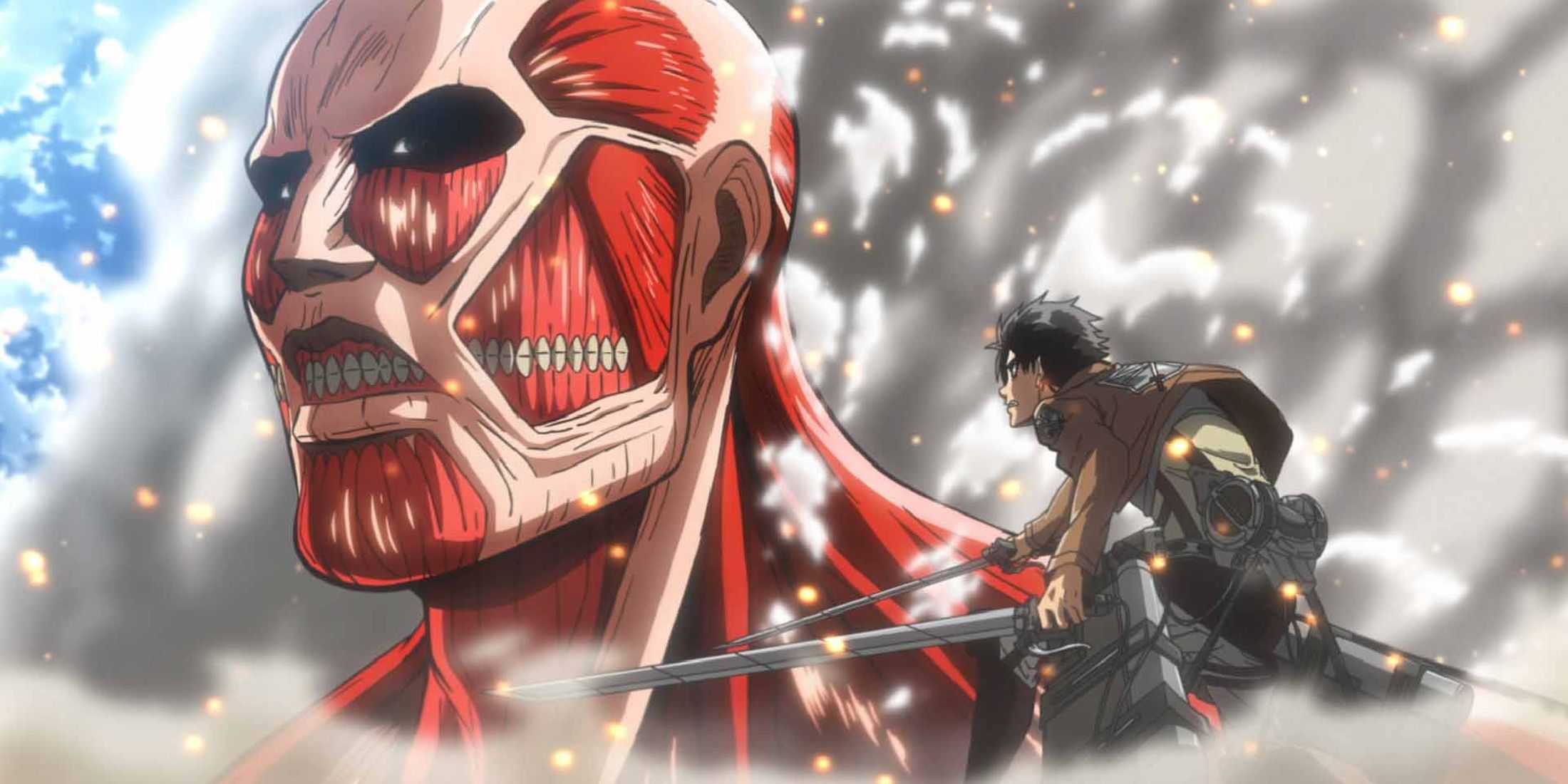 Ataque ao Titã Eren enfrenta o Titã Colossal