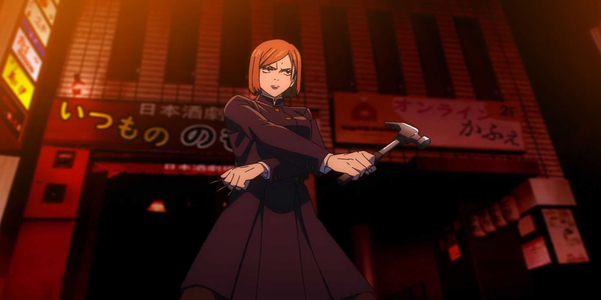 Nobara in the Shibuya arc in Jujutsu Kaisen