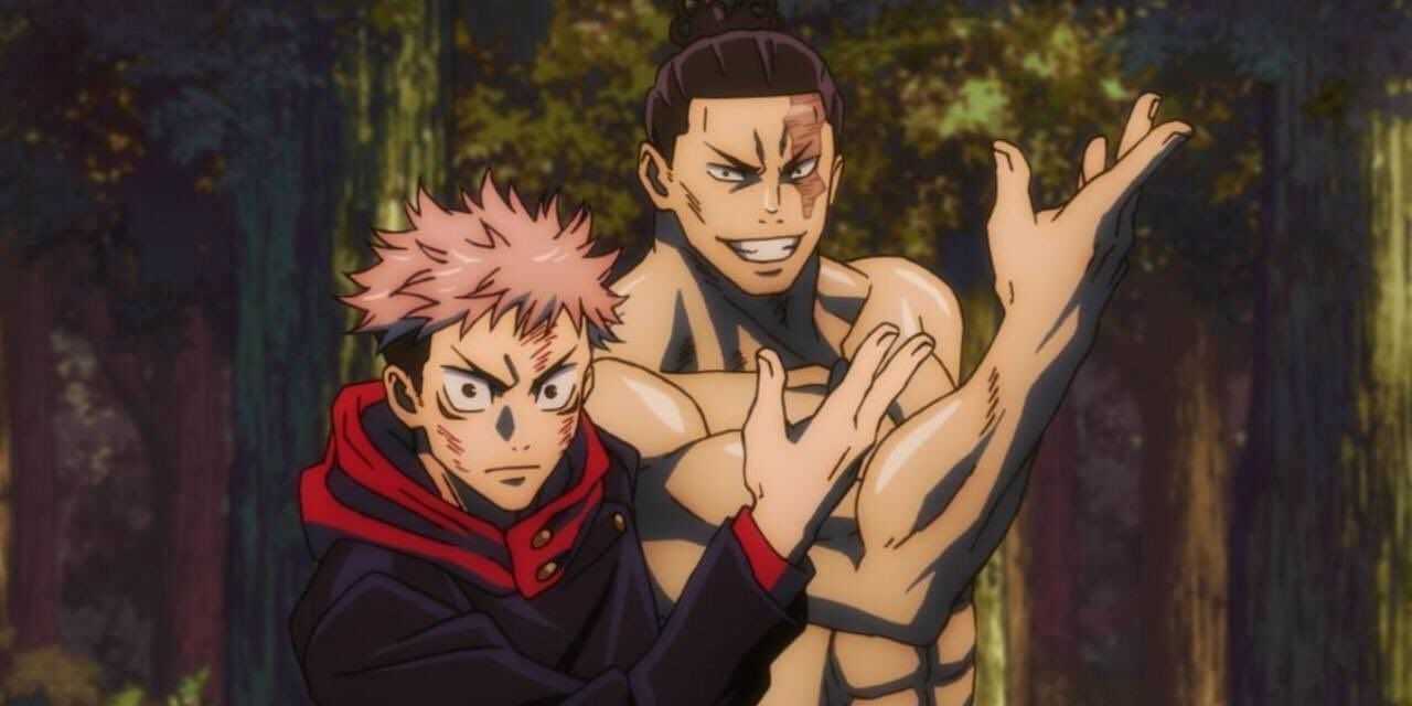 Itadori e Todo posando em Jujutsu Kaisen