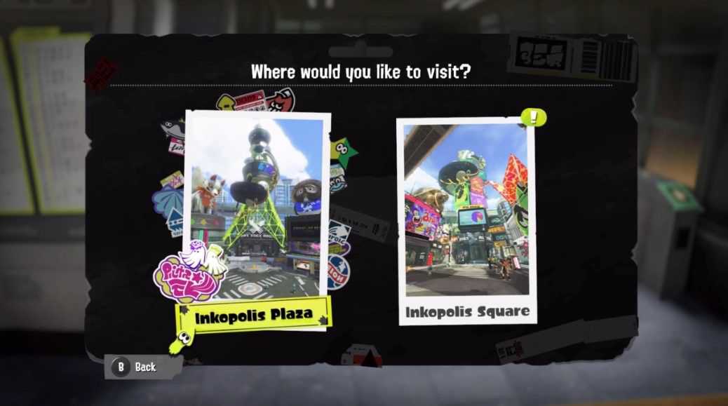 Inkopolis square splatoon 3 train