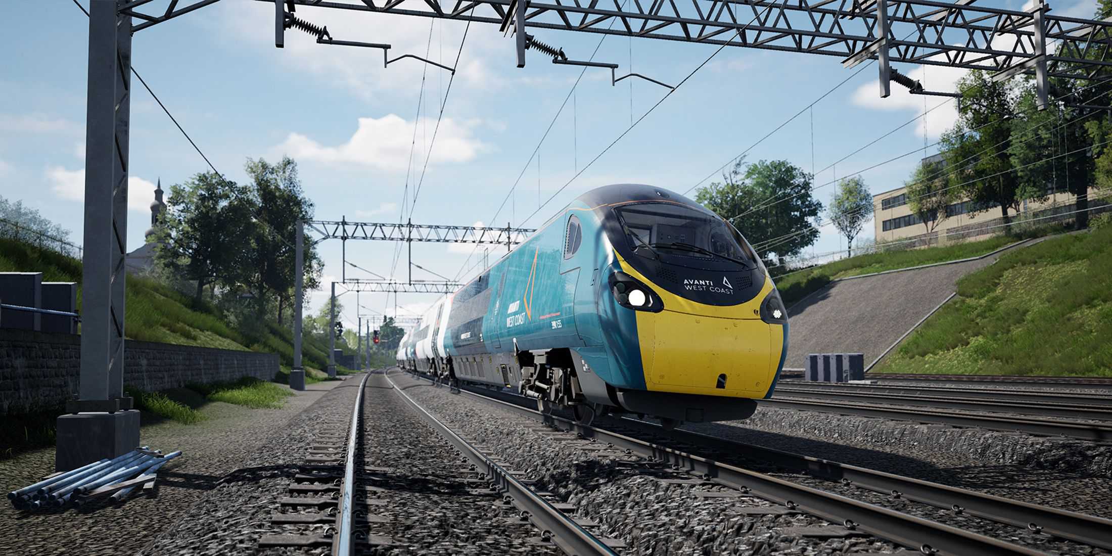 train sim world 5 blue yellow train