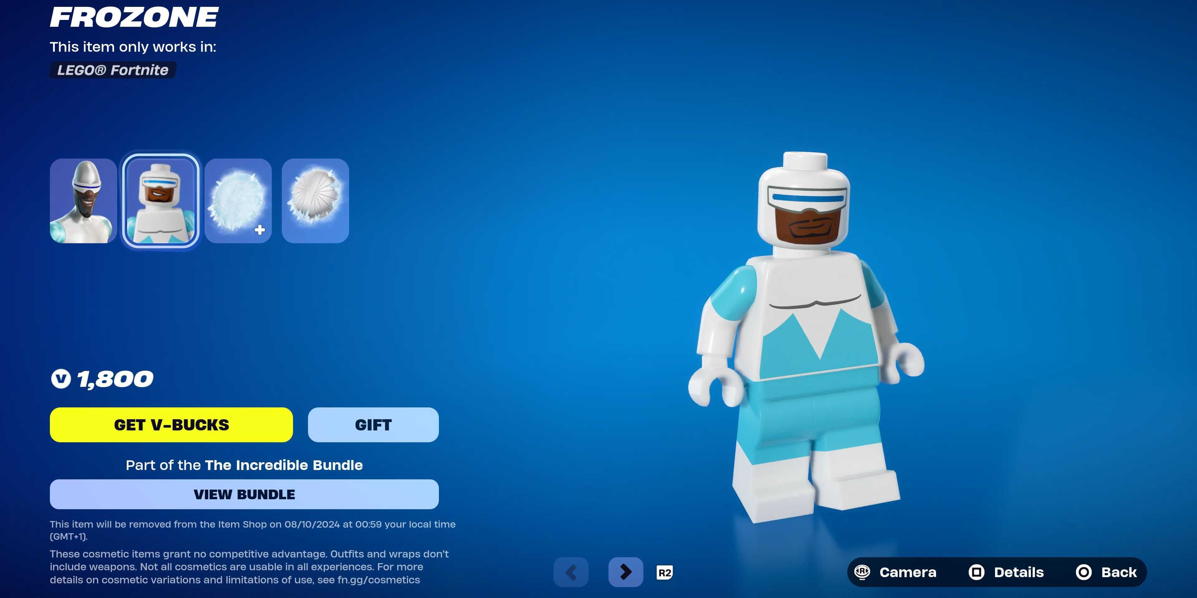 frozone lego fortnite skin