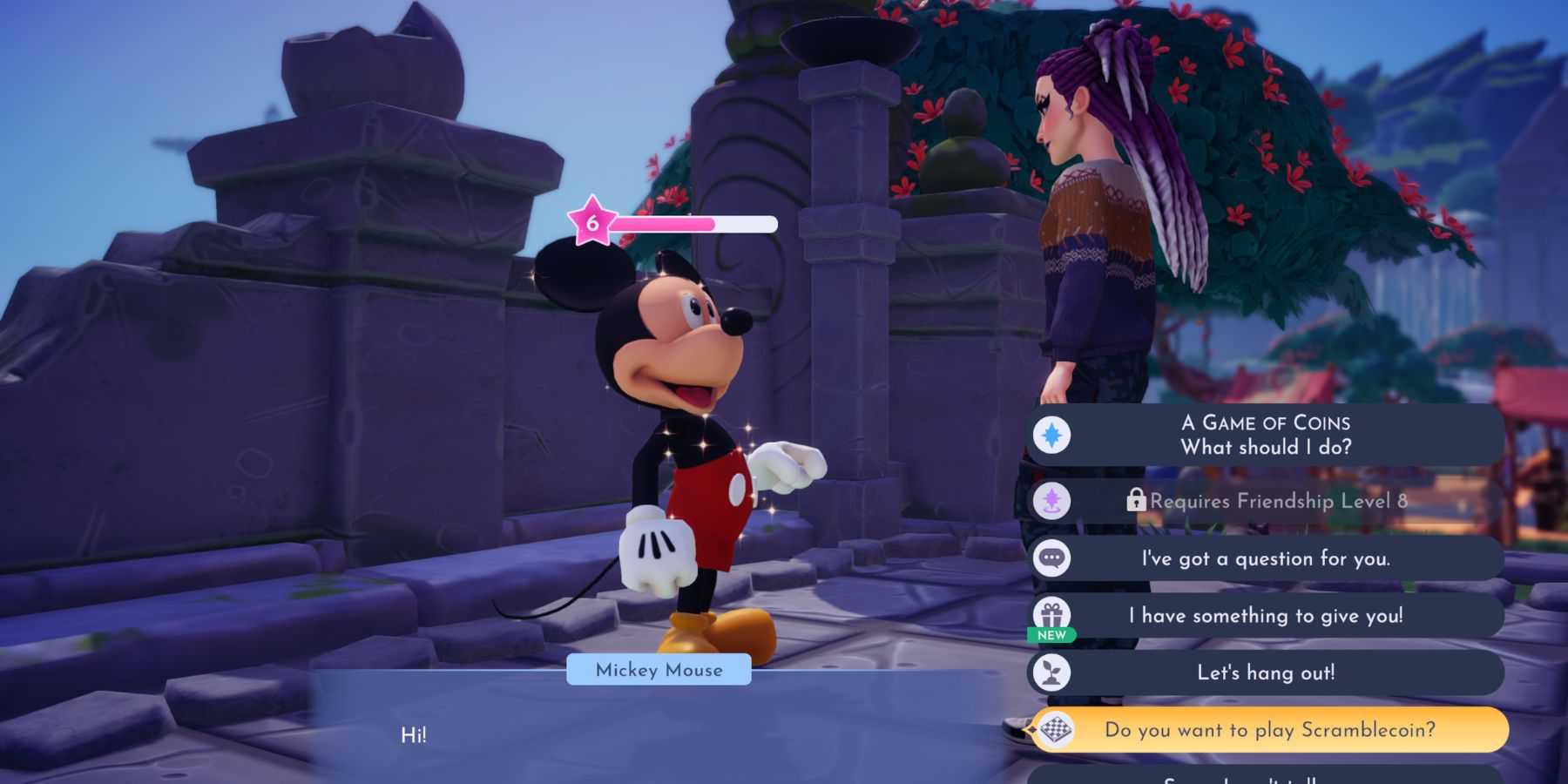 Disney Dreamlight Valley como iniciar o scramblecoin