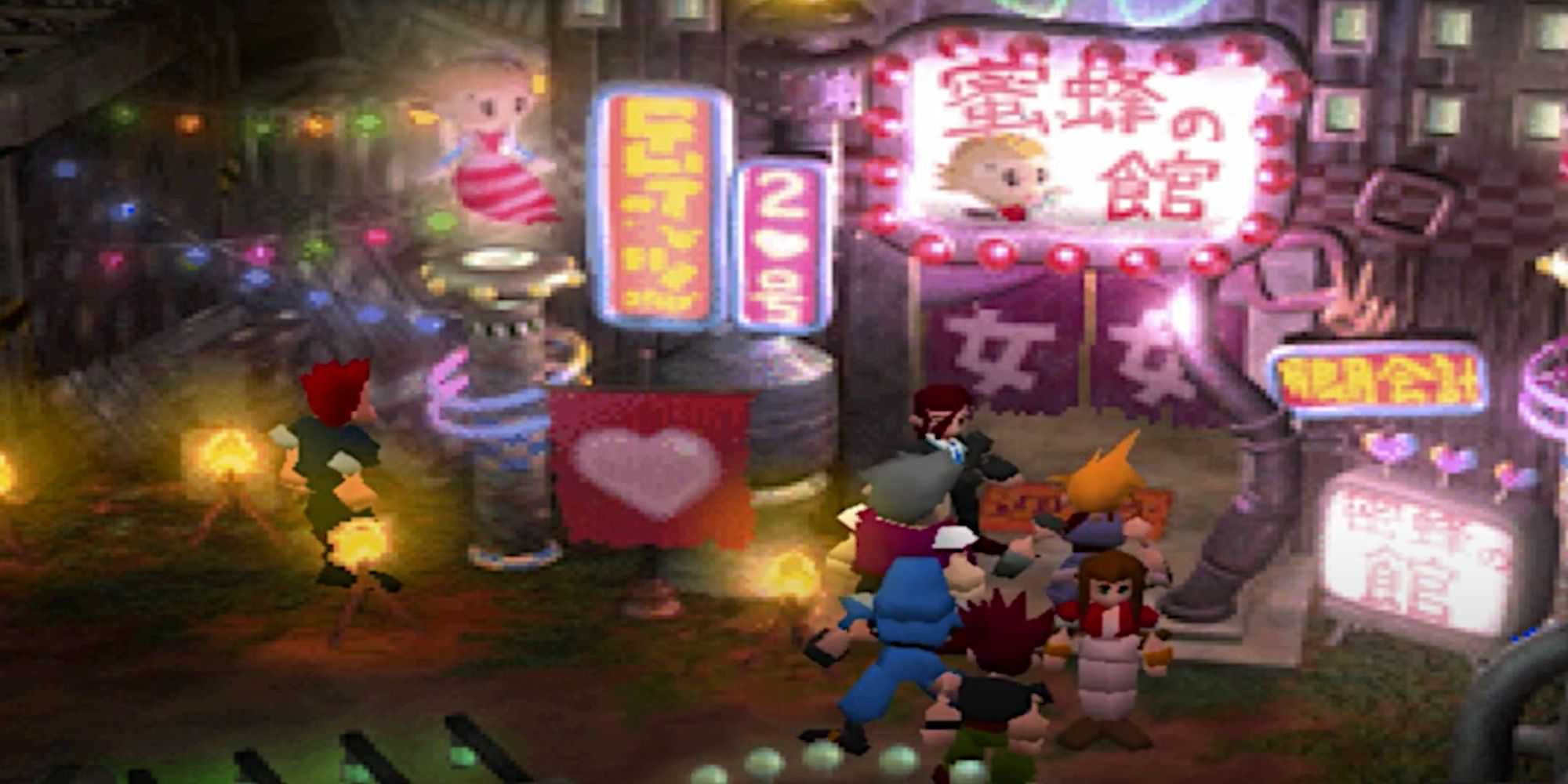 Final Fantasy 7 - outside the Honey Bee Inn