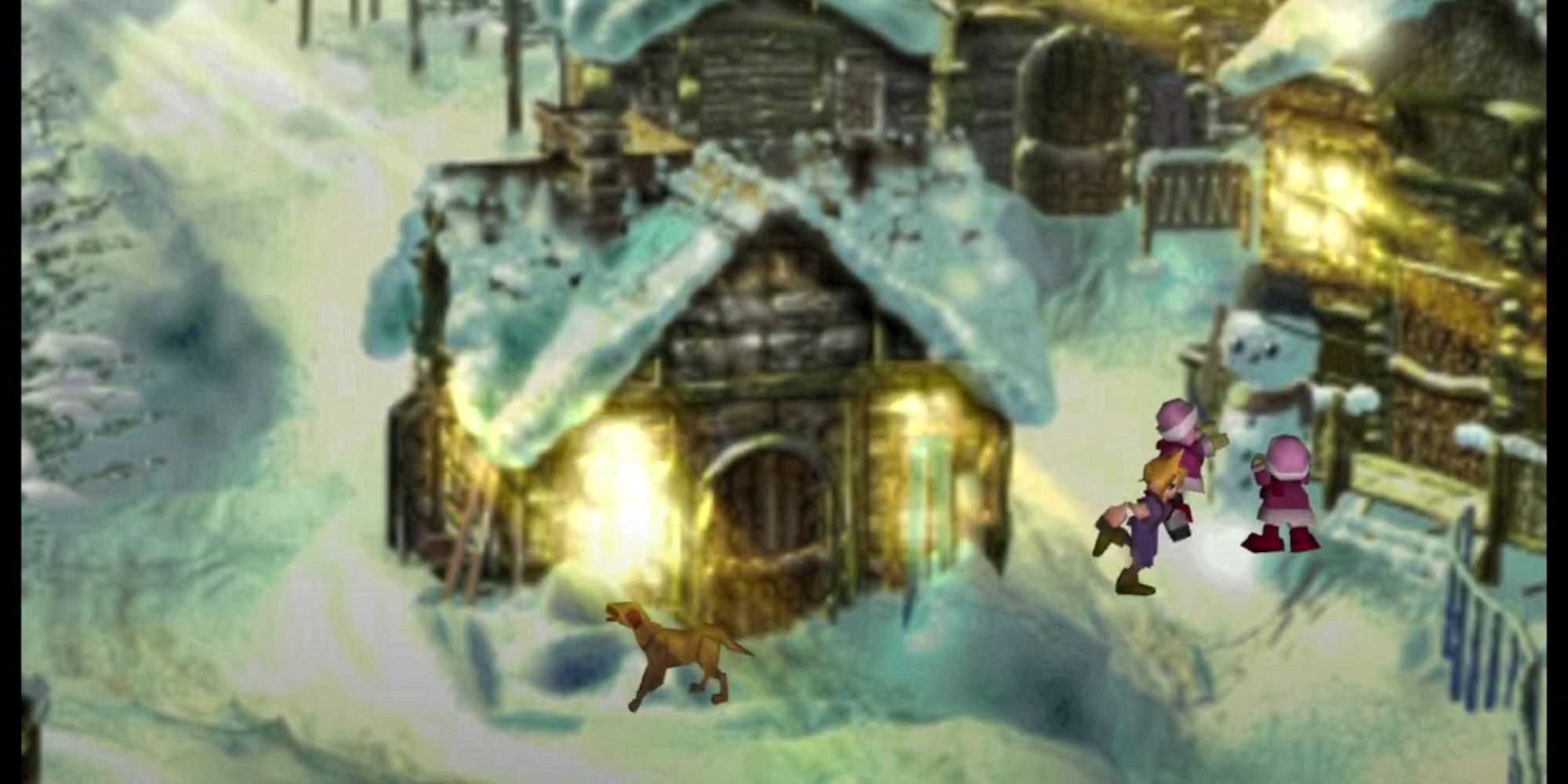 Final Fantasy 7 - outside the Icicle Inn