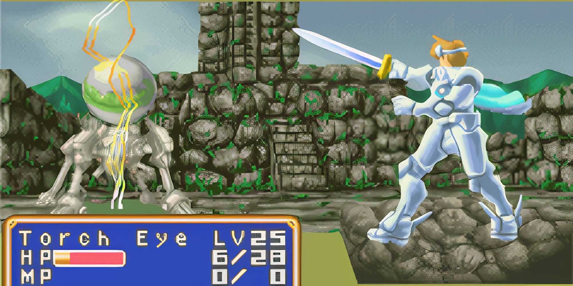 Lutando uma batalha em Shining Force Resurrection Of The Dark Dragon