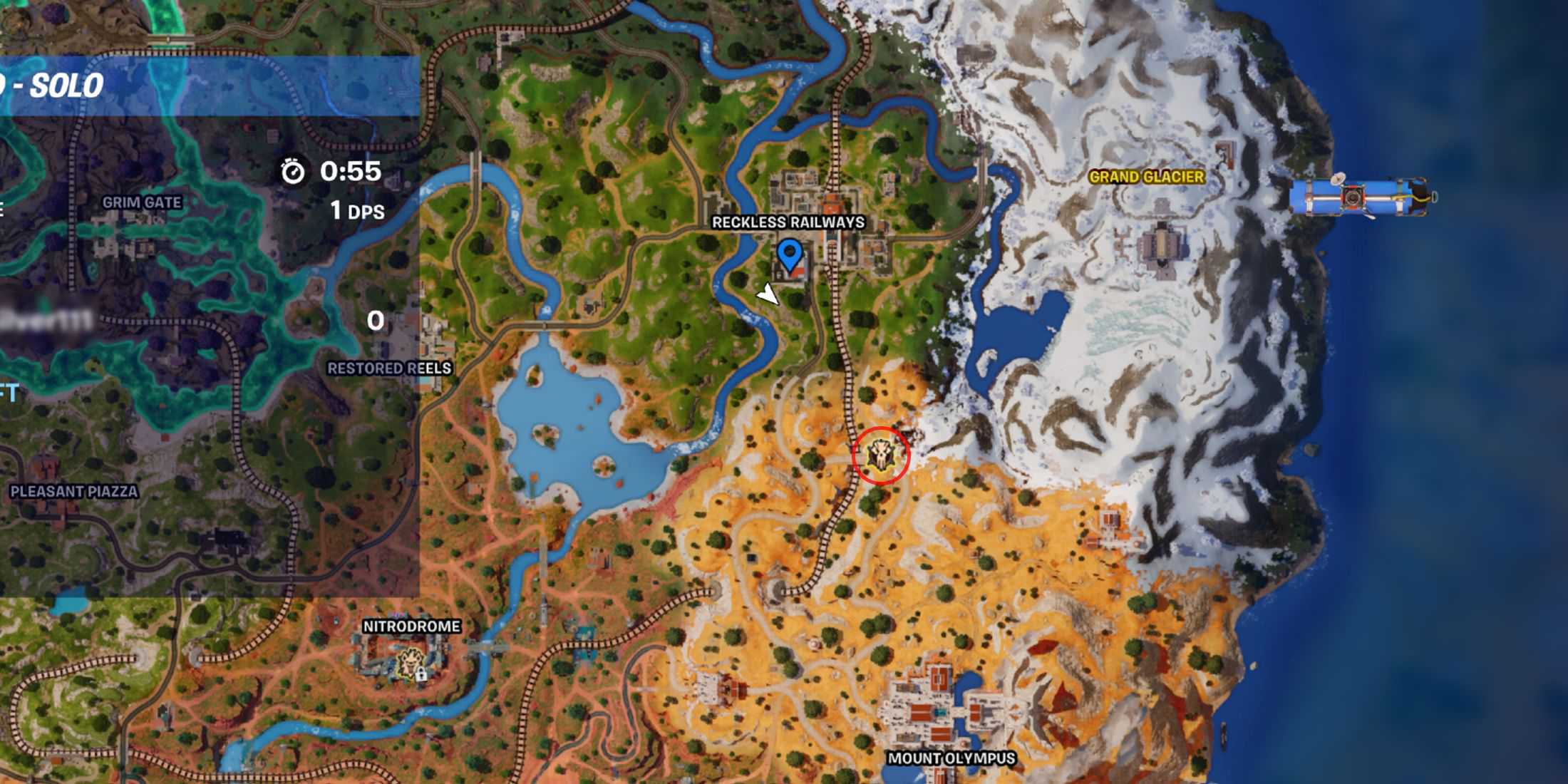 where to find a War Bus in Fortnite - map location 