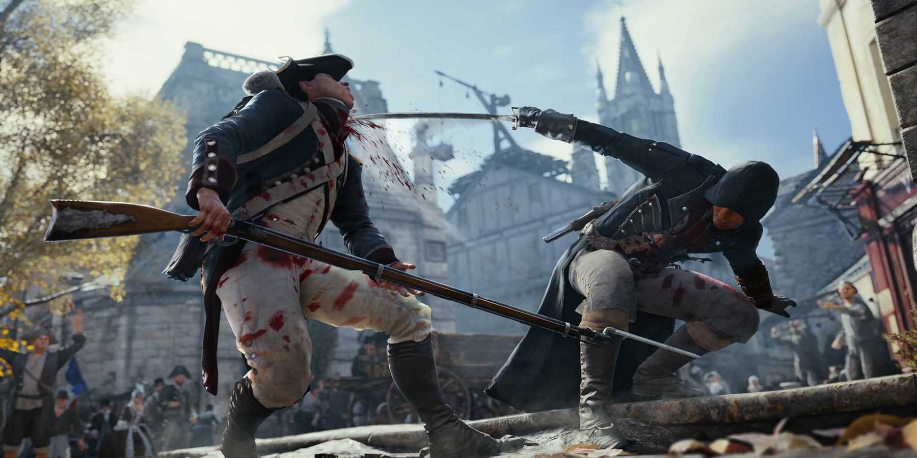 An Assassin's Creed Unity player shares a unique blend animation they randomly discover while exploring the streets of Paris.