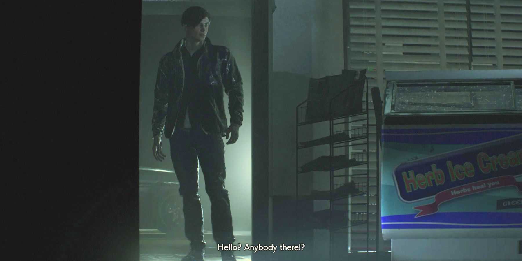 Resident Evil 2 Remake Leon no posto de gasolina